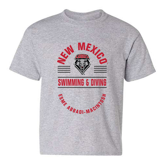 New Mexico - NCAA Women's Swimming & Diving : Esme Abbadi-MacIntosh - Classic Fashion Shersey Youth T-Shirt-0