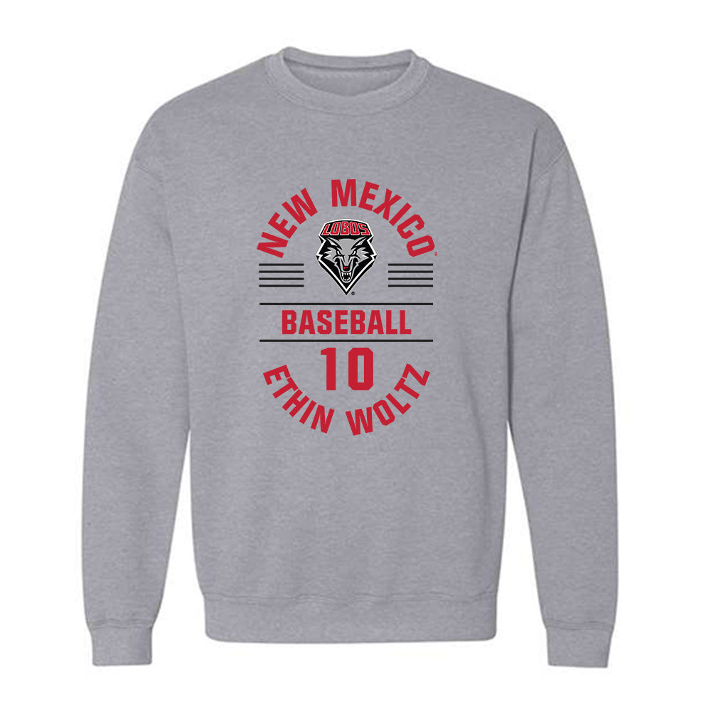 New Mexico - NCAA Baseball : Ethin Woltz - Classic Fashion Shersey Crewneck Sweatshirt-0