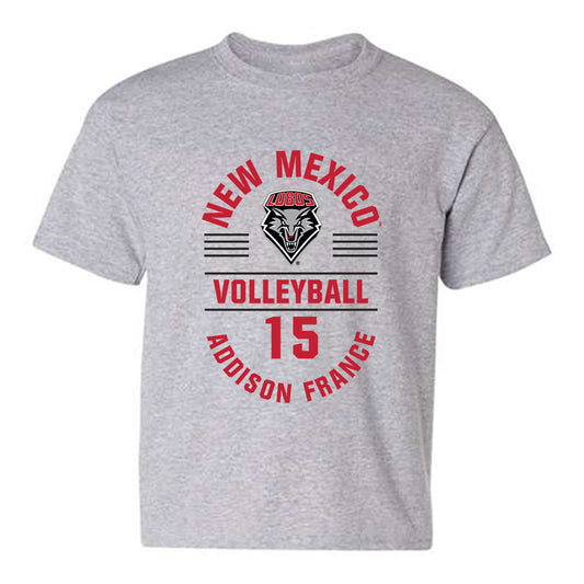 New Mexico - NCAA Women's Volleyball : Addison France - Classic Fashion Shersey Youth T-Shirt-0