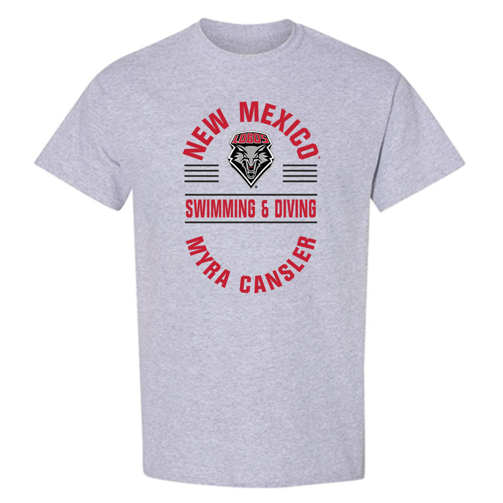 New Mexico - NCAA Women's Swimming & Diving : Myra Cansler - Classic Fashion Shersey T-Shirt-0