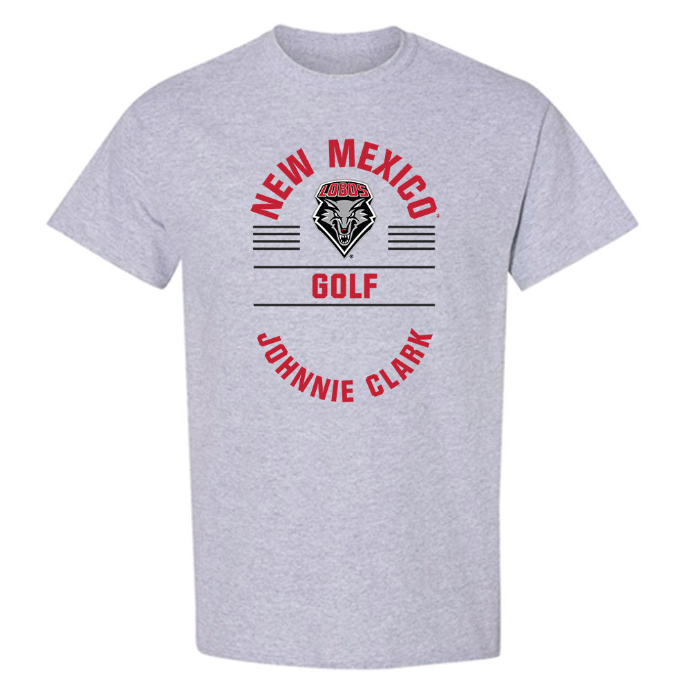 New Mexico - NCAA Men's Golf : Johnnie Clark - Classic Fashion Shersey T-Shirt-0