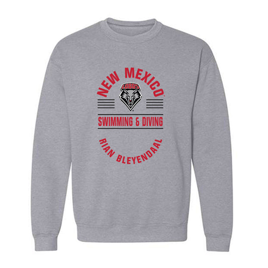 New Mexico - NCAA Women's Swimming & Diving : Rian Bleyendaal - Classic Fashion Shersey Crewneck Sweatshirt-0