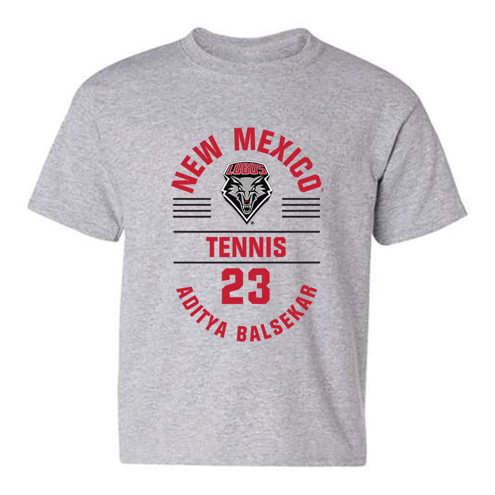 New Mexico - NCAA Men's Tennis : Aditya Balsekar - Classic Fashion Shersey Youth T-Shirt-0