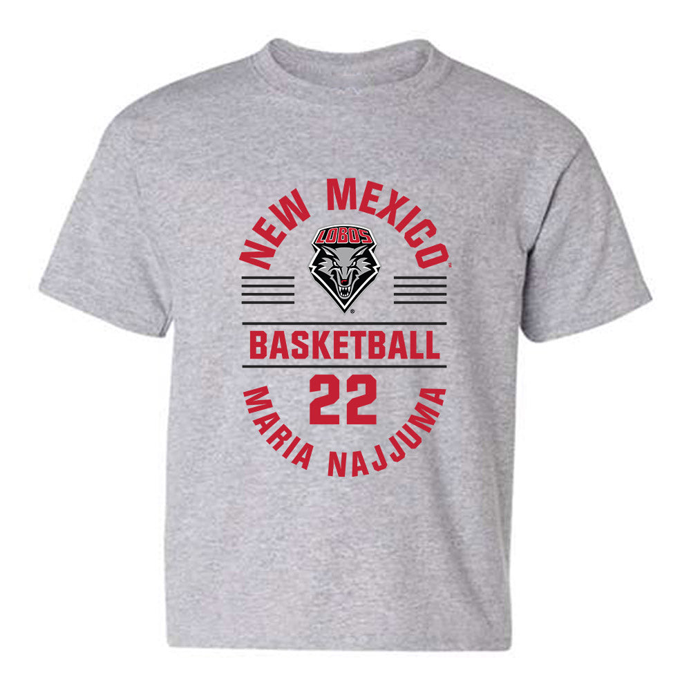 New Mexico - NCAA Women's Basketball : Maria Najjuma - Classic Fashion Shersey Youth T-Shirt-0