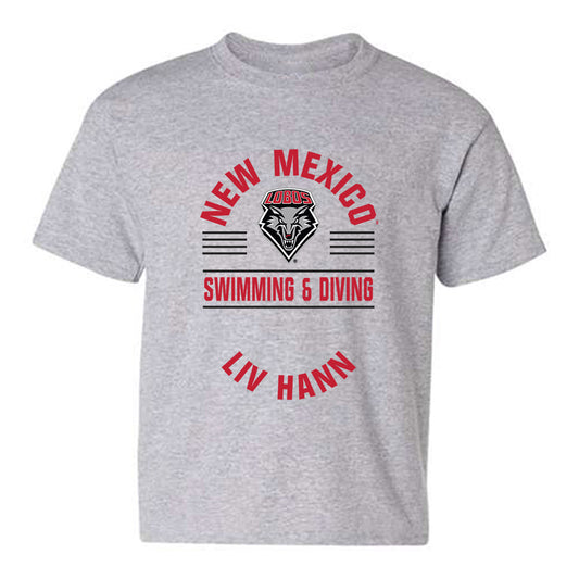 New Mexico - NCAA Women's Swimming & Diving : Liv Hann - Classic Fashion Shersey Youth T-Shirt-0