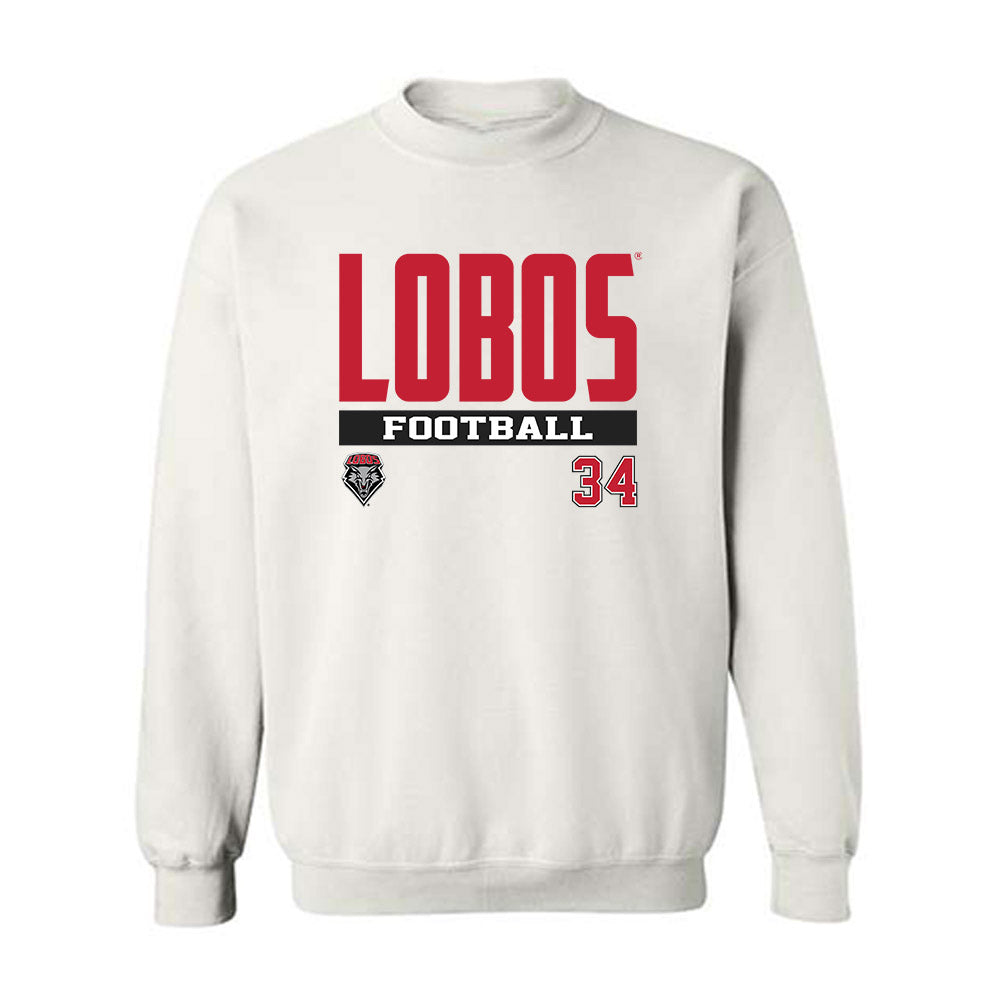 New Mexico - NCAA Football : Broden Schmidt - Classic Fashion Shersey Crewneck Sweatshirt-0