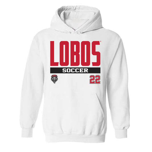 New Mexico - NCAA Women's Soccer : Claire Roybal - Classic Fashion Shersey Hooded Sweatshirt-0