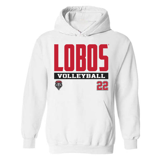 New Mexico - NCAA Women's Volleyball : Liepa Lavickyte - Classic Fashion Shersey Hooded Sweatshirt-0