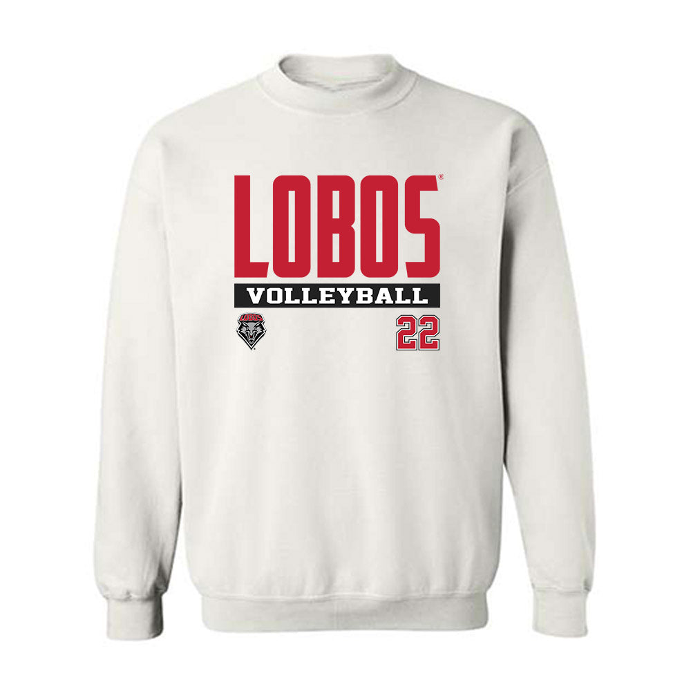 New Mexico - NCAA Women's Volleyball : Liepa Lavickyte - Classic Fashion Shersey Crewneck Sweatshirt-0