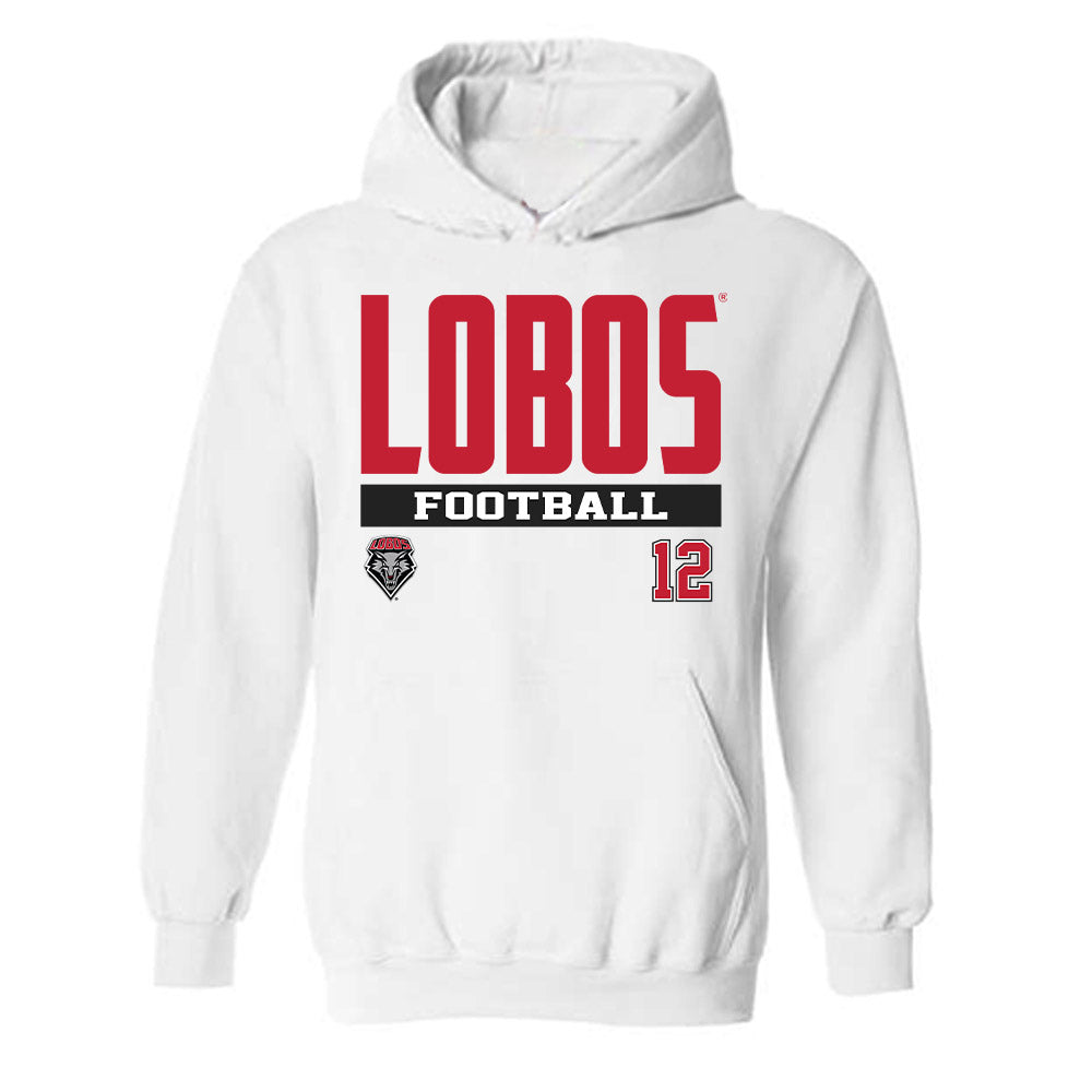 New Mexico - NCAA Football : James Laubstein - Classic Fashion Shersey Hooded Sweatshirt-0
