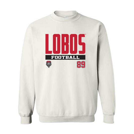 New Mexico - NCAA Football : Enrique Zatarain - Classic Fashion Shersey Crewneck Sweatshirt-0