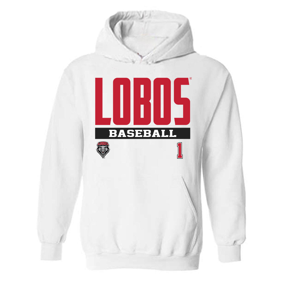 New Mexico - NCAA Baseball : Tristan Russell - Classic Fashion Shersey Hooded Sweatshirt-0