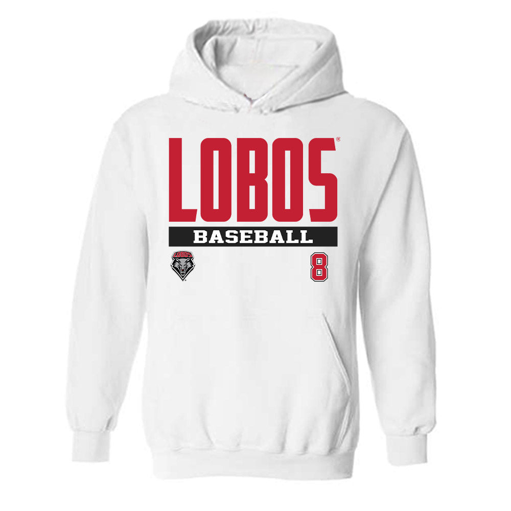 New Mexico - NCAA Baseball : Diego Alvarez - Classic Fashion Shersey Hooded Sweatshirt-0