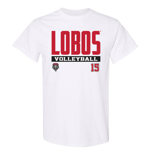 New Mexico - NCAA Women's Volleyball : Addison France - Classic Fashion Shersey T-Shirt-0