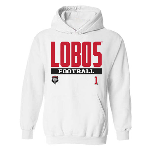 New Mexico - NCAA Football : Jahmir Torres - Classic Fashion Shersey Hooded Sweatshirt-0