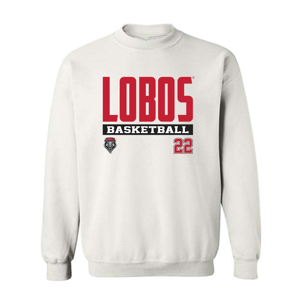 New Mexico - NCAA Women's Basketball : Maria Najjuma - Classic Fashion Shersey Crewneck Sweatshirt-0