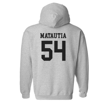 New Mexico - NCAA Football : Jojo Matautia - Classic Shersey Hooded Sweatshirt-1