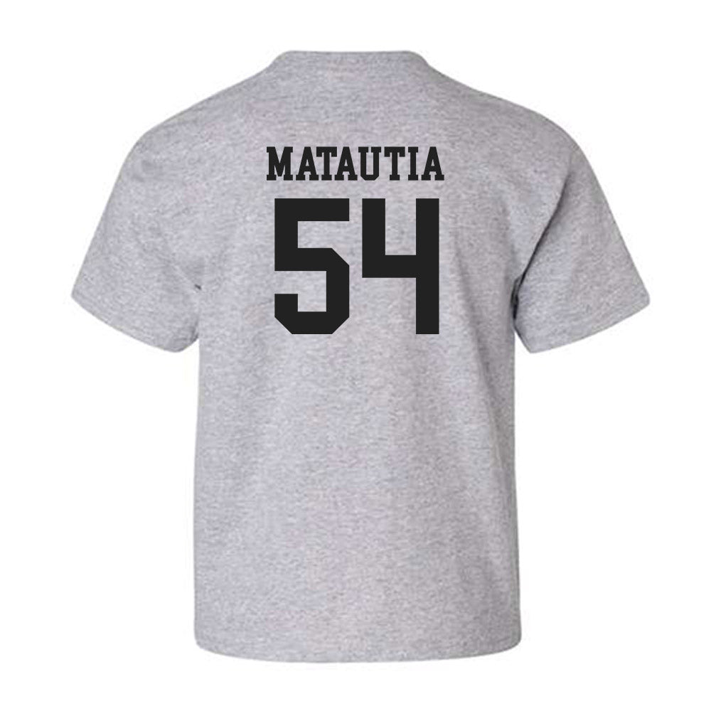New Mexico - NCAA Football : Jojo Matautia - Classic Shersey Youth T-Shirt-1