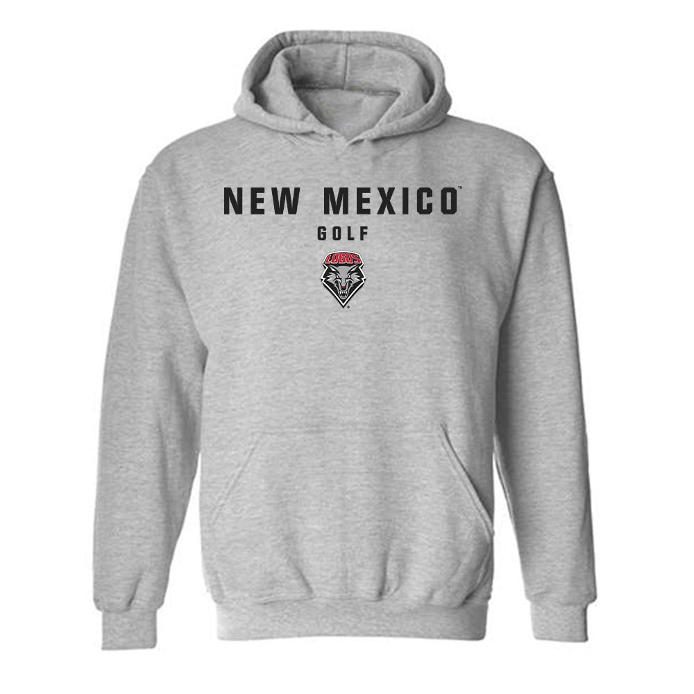 New Mexico - NCAA Men's Golf : Johnnie Clark - Classic Shersey Hooded Sweatshirt-0