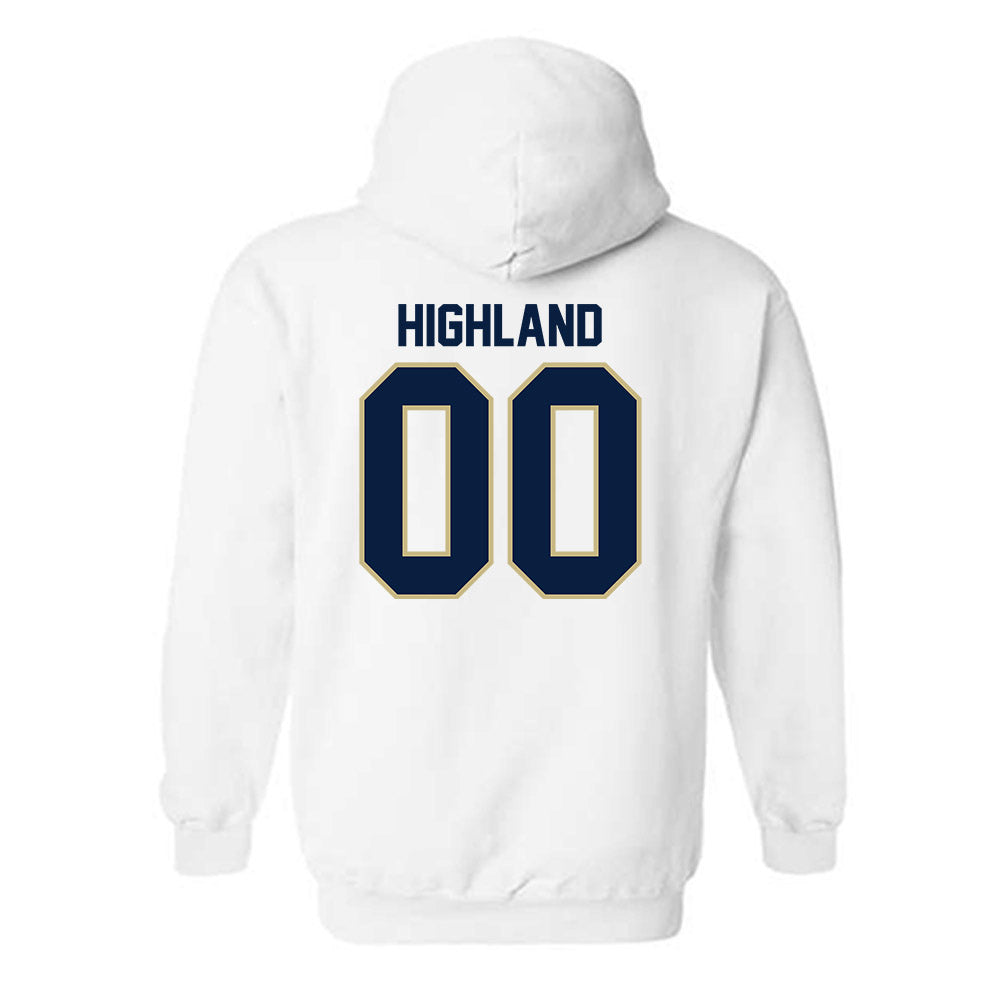 Akron - NCAA Football : Vaughn Highland - Classic Fashion Shersey Hooded Sweatshirt-1