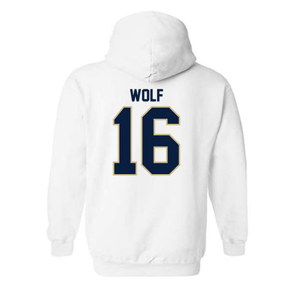 Akron - NCAA Women's Volleyball : Lyndi Wolf - Classic Fashion Shersey Hooded Sweatshirt-1