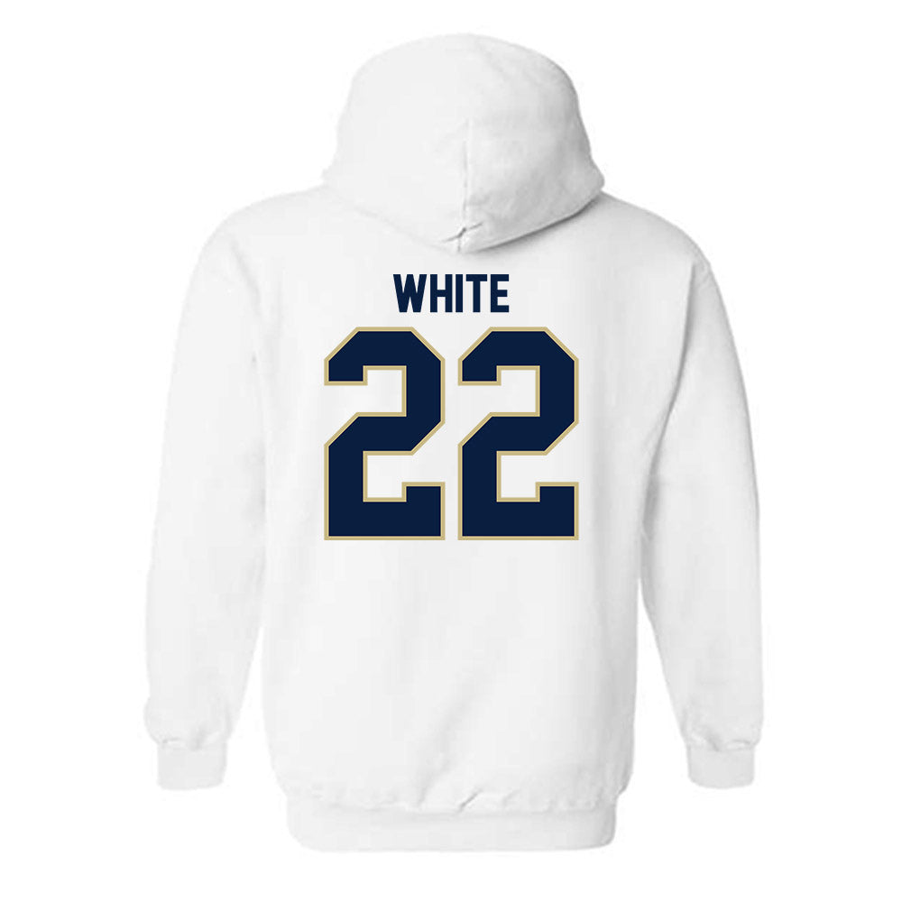 Akron - NCAA Men's Basketball : Colin White - Classic Fashion Shersey Hooded Sweatshirt-1