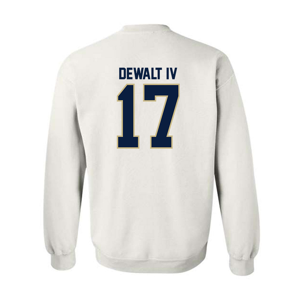 Akron - NCAA Football : Malcolm DeWalt IV - Classic Fashion Shersey Crewneck Sweatshirt