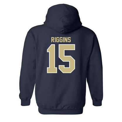 Akron - NCAA Football : Jaborree Riggins - Classic Shersey Hooded Sweatshirt-1