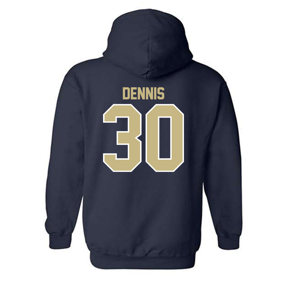 Akron - NCAA Football : Jake Dennis - Classic Shersey Hooded Sweatshirt-1