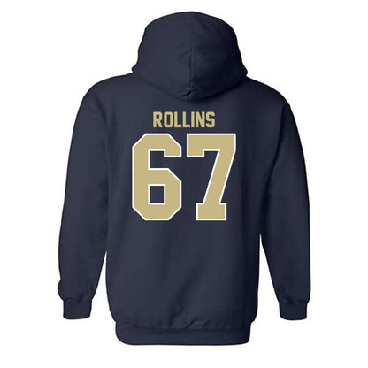 Akron - NCAA Football : Elzea Rollins - Classic Shersey Hooded Sweatshirt-1
