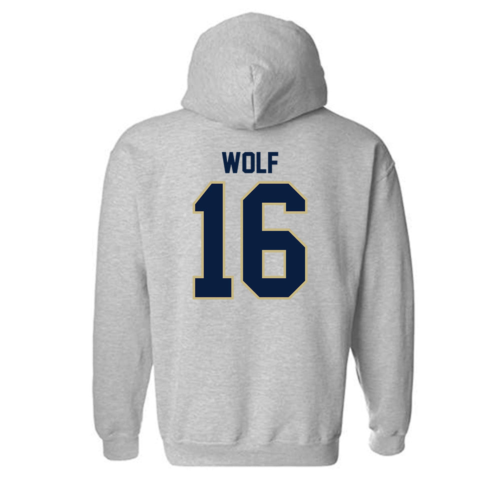Akron - NCAA Women's Volleyball : Lyndi Wolf - Classic Fashion Shersey Hooded Sweatshirt-1