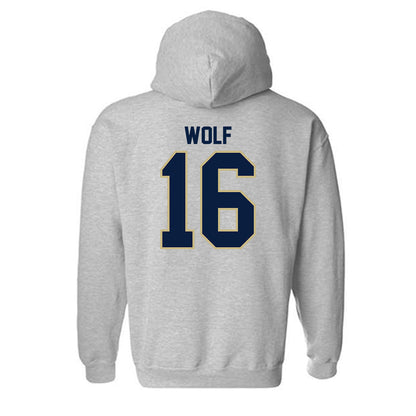 Akron - NCAA Women's Volleyball : Lyndi Wolf - Classic Fashion Shersey Hooded Sweatshirt-1