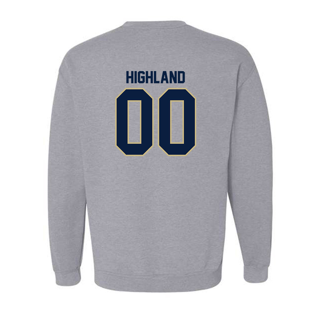 Akron - NCAA Football : Vaughn Highland - Classic Fashion Shersey Crewneck Sweatshirt-1
