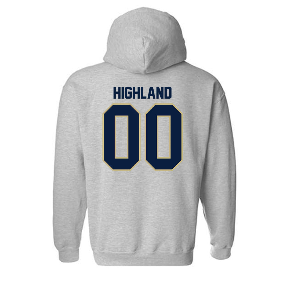 Akron - NCAA Football : Vaughn Highland - Classic Fashion Shersey Hooded Sweatshirt-1