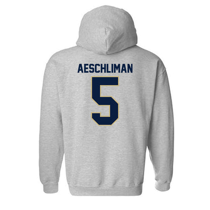 Akron - NCAA Women's Volleyball : Jordyn Aeschliman - Classic Fashion Shersey Hooded Sweatshirt-1