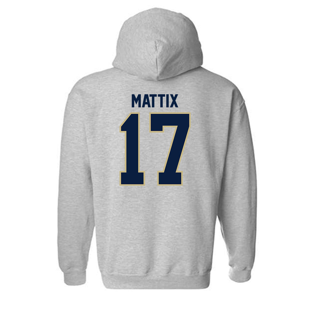 Akron - NCAA Baseball : Adison Mattix - Classic Fashion Shersey Hooded Sweatshirt-1