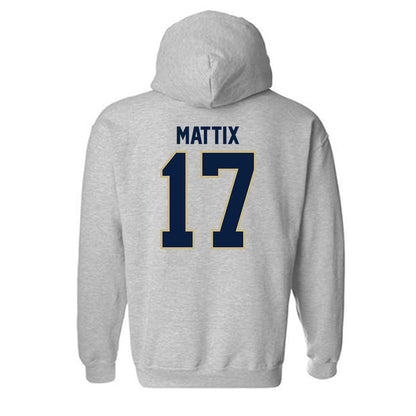 Akron - NCAA Baseball : Adison Mattix - Classic Fashion Shersey Hooded Sweatshirt-1
