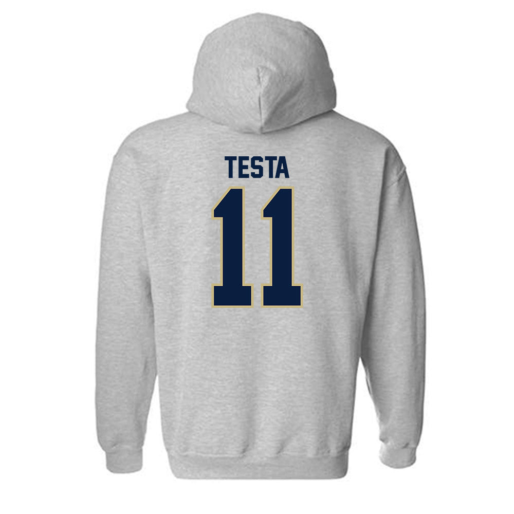 Akron - NCAA Men's Soccer : Noa Testa - Classic Fashion Shersey Hooded Sweatshirt-1