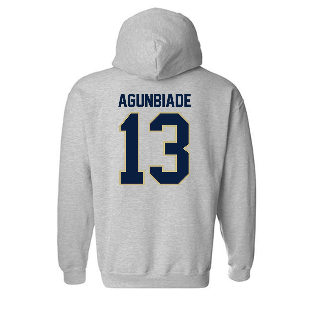 Akron - NCAA Men's Soccer : Remi Agunbiade - Classic Fashion Shersey Hooded Sweatshirt-1
