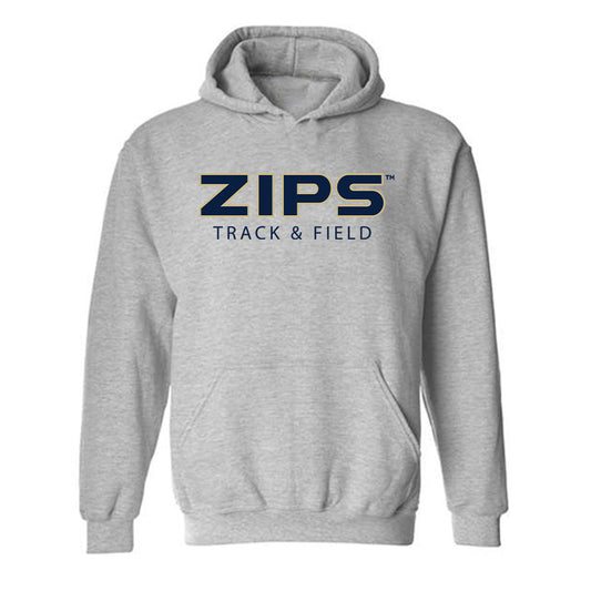 Akron - NCAA Men's Track & Field : Tayven Crump - Classic Fashion Shersey Hooded Sweatshirt-0