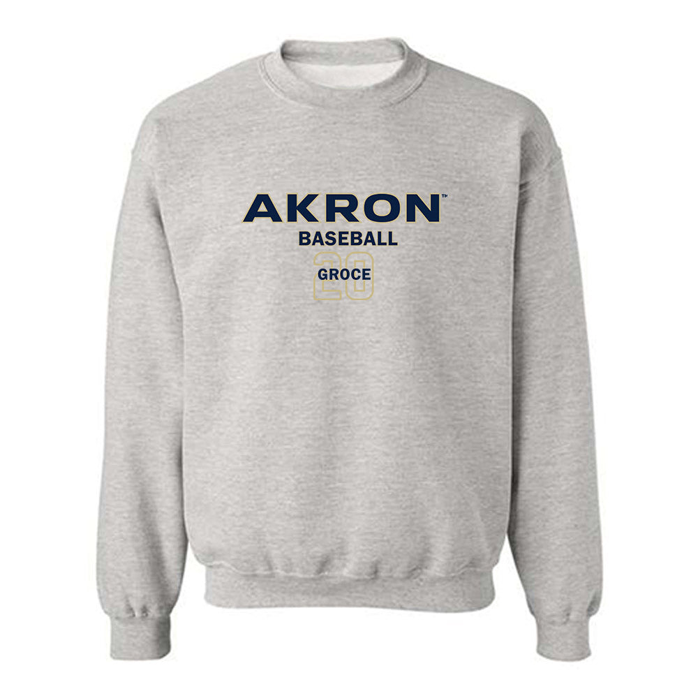 Akron - NCAA Baseball : Garrett Groce - Classic Fashion Shersey Crewneck Sweatshirt-0