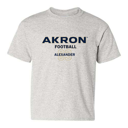 Akron - NCAA Football : Elijah Alexander - Classic Fashion Shersey Youth T-Shirt-0