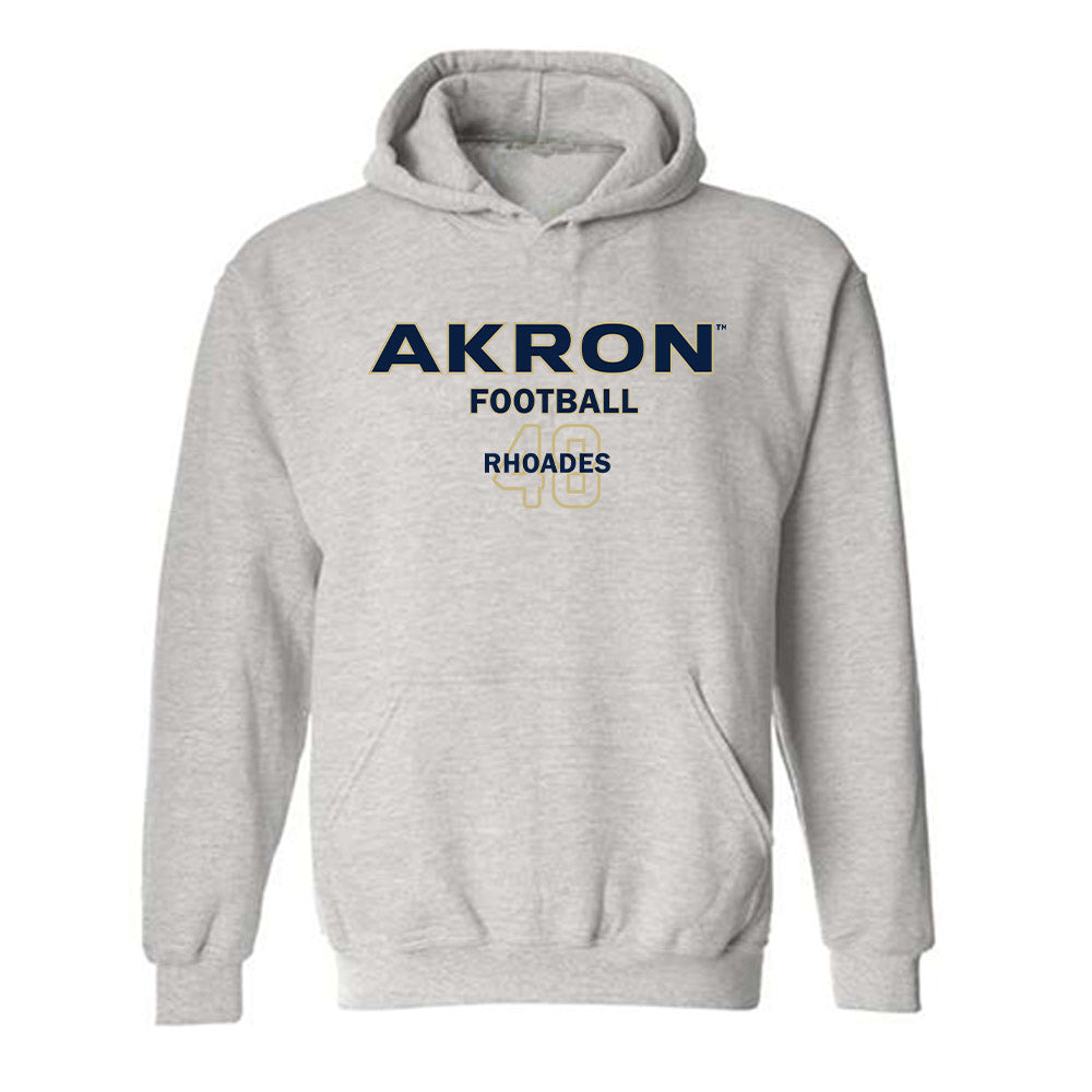 Akron - NCAA Football : Emmet Rhoades - Classic Fashion Shersey Hooded Sweatshirt