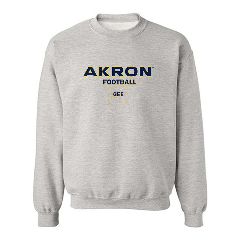 Akron - NCAA Football : Chris Gee - Classic Fashion Shersey Crewneck Sweatshirt-0