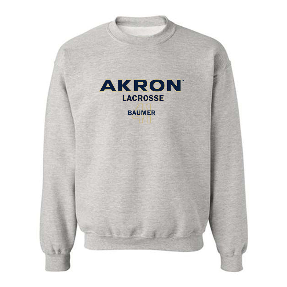 Akron - NCAA Women's Lacrosse : Sarah Baumer - Classic Fashion Shersey Crewneck Sweatshirt-0