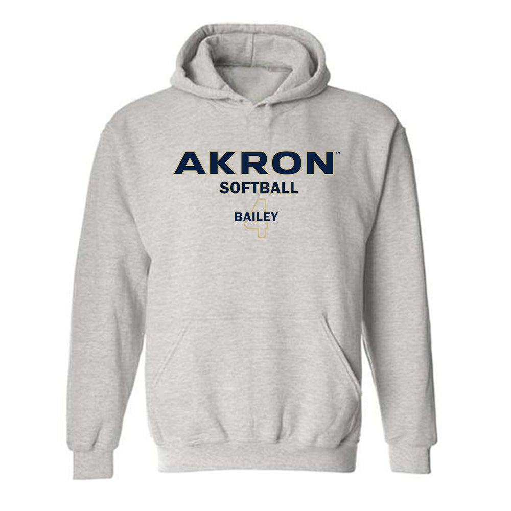 Akron - NCAA Softball : Kylie Bailey - Classic Fashion Shersey Hooded Sweatshirt-0