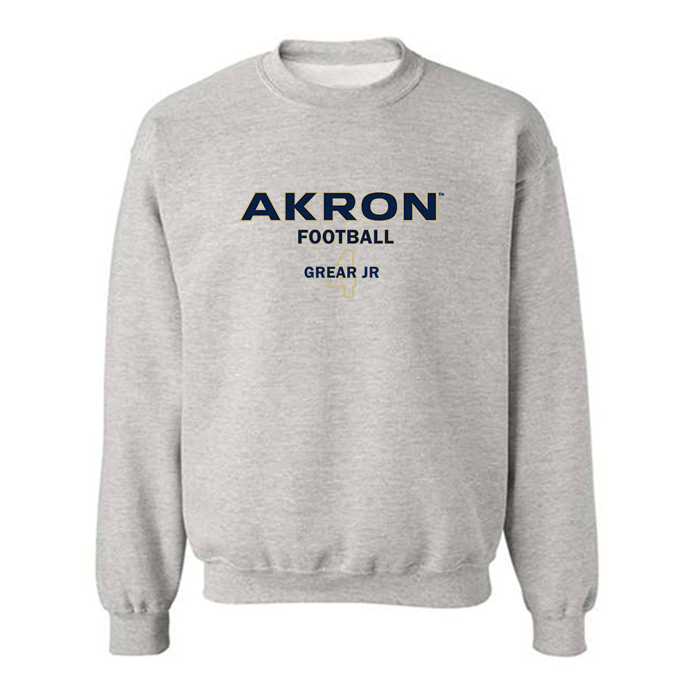 Akron - NCAA Football : Tim Grear Jr - Classic Fashion Shersey Crewneck Sweatshirt-0