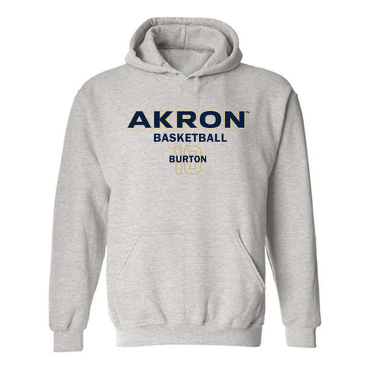Akron - NCAA Men's Basketball : Max Burton - Classic Fashion Shersey Hooded Sweatshirt-0