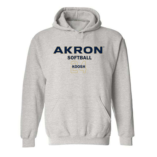 Akron - NCAA Softball : Sydnee Koosh - Classic Fashion Shersey Hooded Sweatshirt-0