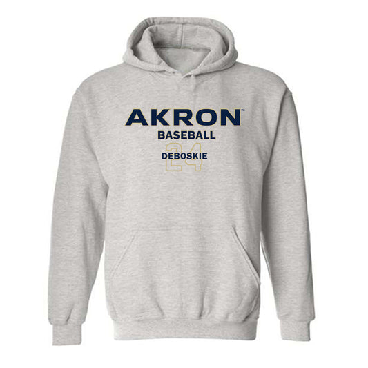 Akron - NCAA Baseball : Prince DeBoskie - Classic Fashion Shersey Hooded Sweatshirt-0